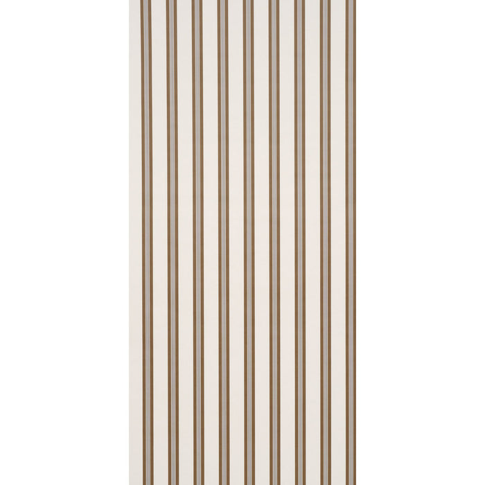 Schumacher Chatham Stripe Umber Wallpaper 5018174