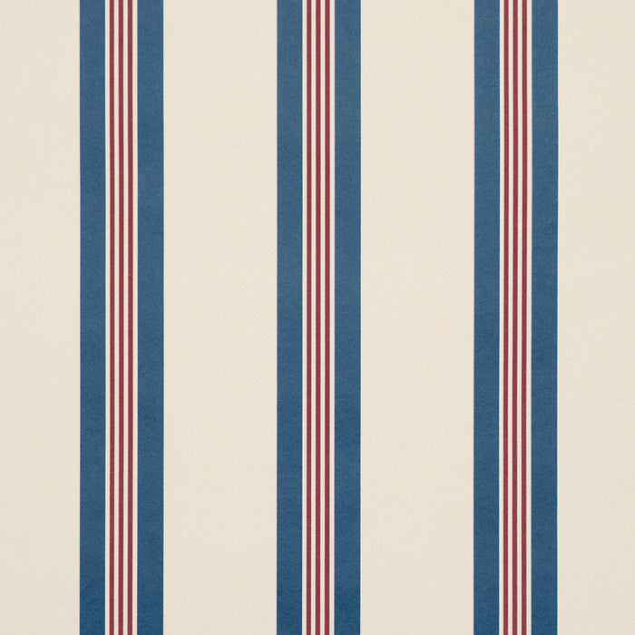 Schumacher Chatham Stripe Americana Wallpaper 5018177