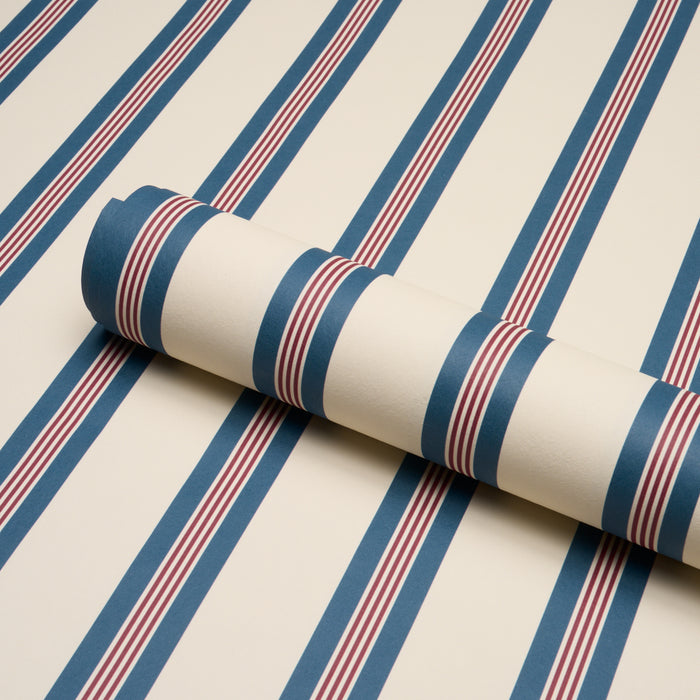 Schumacher Chatham Stripe Americana Wallpaper 5018177