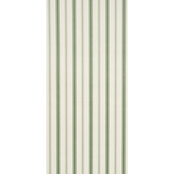 Schumacher Coco Stripe Green Wallpaper Sample 5018190