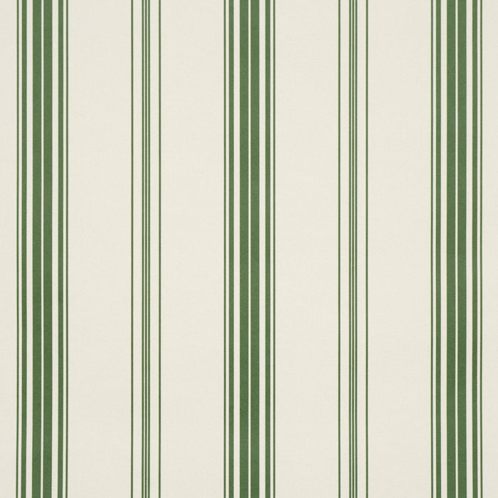 Schumacher Coco Stripe Green Wallpaper 5018190