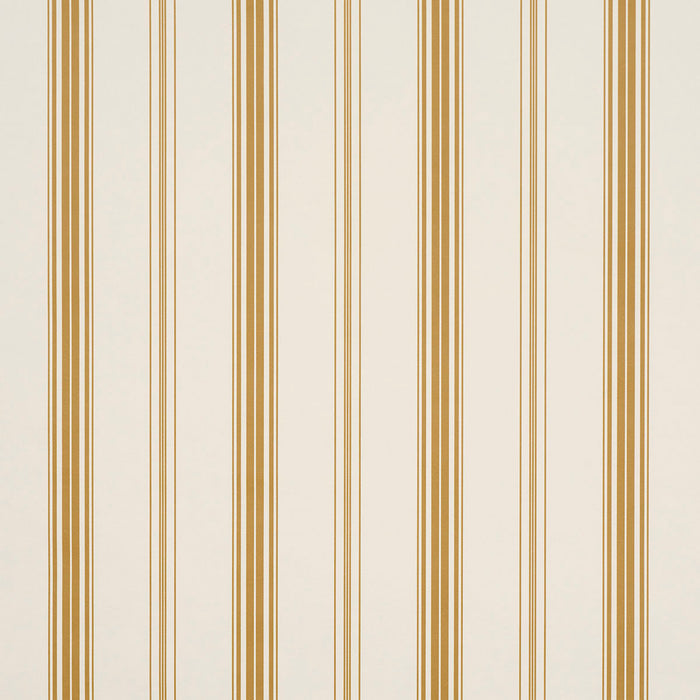Schumacher Coco Stripe Marigold Wallpaper Sample 5018192