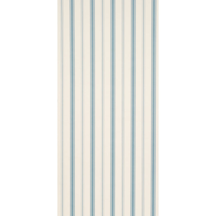 Schumacher Coco Stripe Delft Wallpaper Sample 5018193
