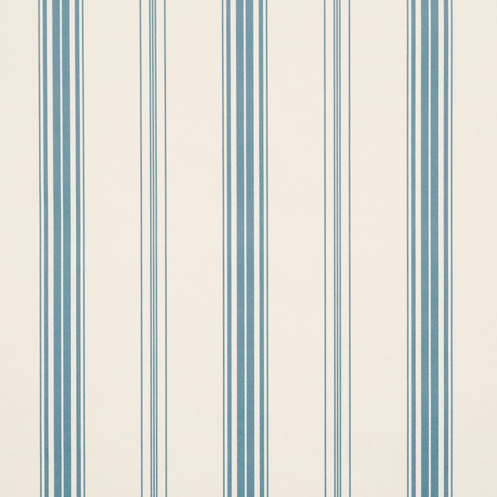 Schumacher Coco Stripe Delft Wallpaper Sample 5018193