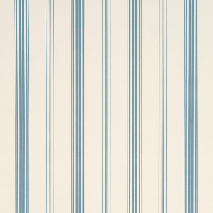 Schumacher Coco Stripe Delft Wallpaper Sample 5018193