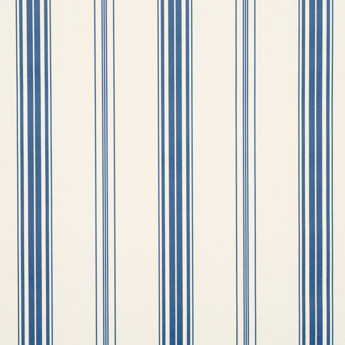 Schumacher Coco Stripe Indigo Wallpaper 5018194