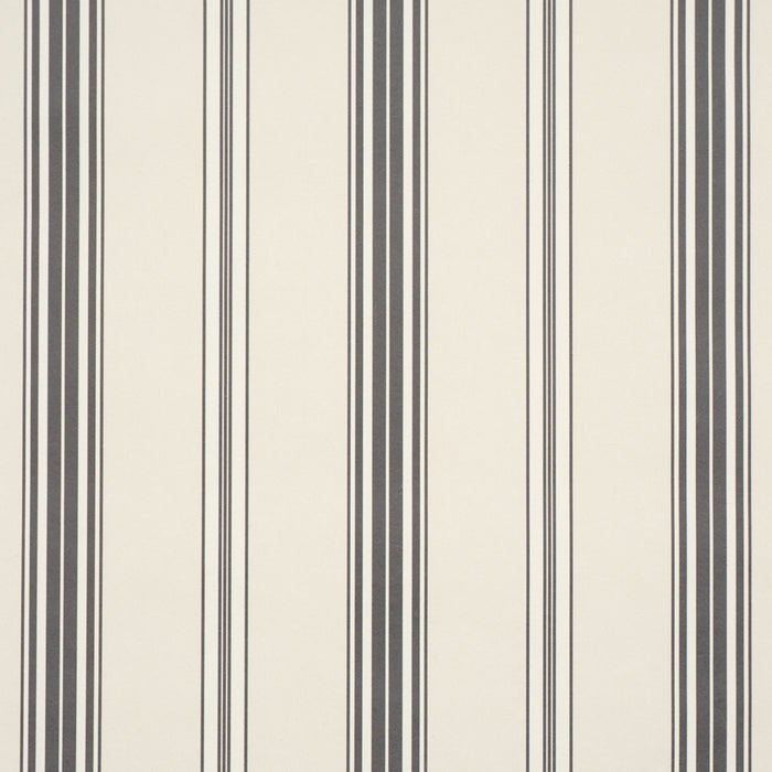 Schumacher Coco Stripe Graphite Wallpaper 5018195