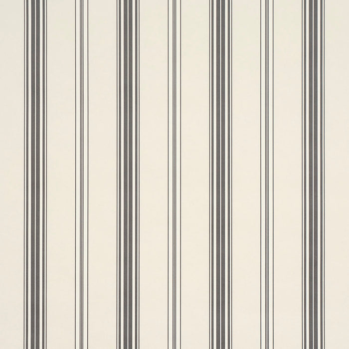 Schumacher Coco Stripe Graphite Wallpaper 5018195