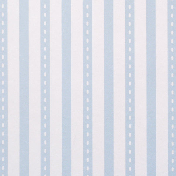 Schumacher Mathis Ticking Stripe Sky Wallpaper Sample 5018200
