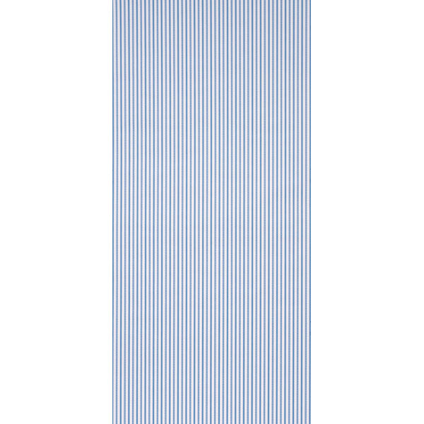 Schumacher Mathis Ticking Stripe Delft Wallpaper Sample 5018201