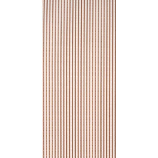 Schumacher Mathis Ticking Stripe Umber Wallpaper Sample 5018205