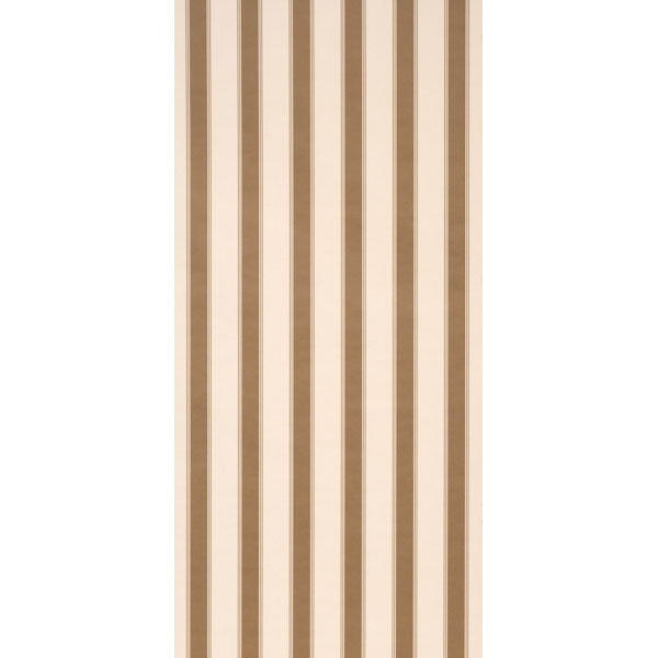 Schumacher Rafe Stripe Chocolate Wallpaper Sample 5018210