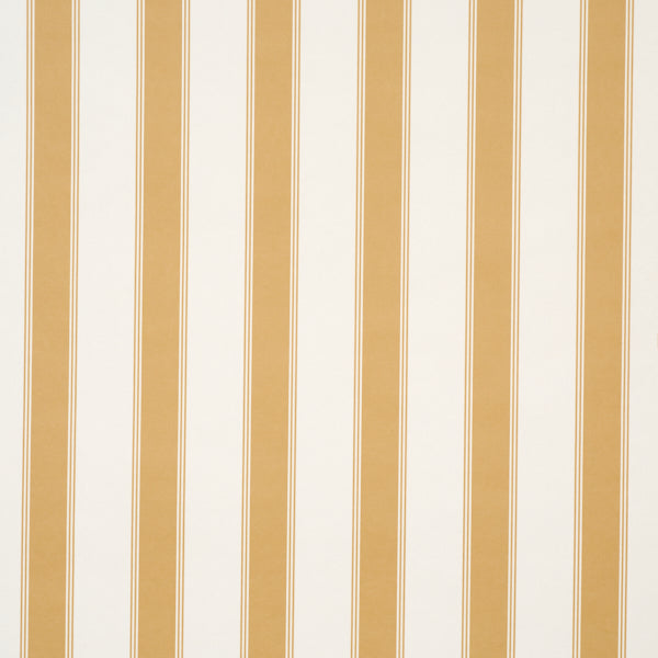 Schumacher Rafe Stripe Marigold Wallpaper Sample 5018212