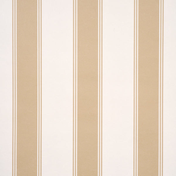 Schumacher Rafe Stripe Neutral Wallpaper 5018213