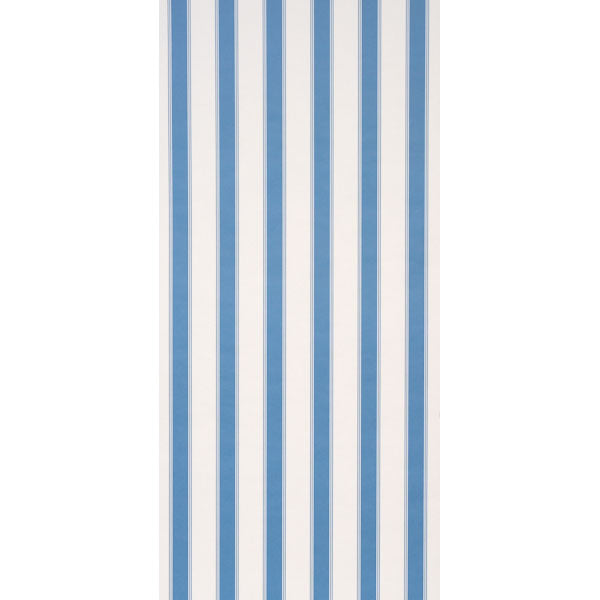 Schumacher Rafe Stripe Azure Wallpaper Sample 5018214