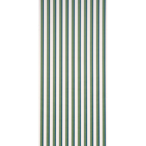 Schumacher Rigsby Stripe Peacock Wallpaper 5018220