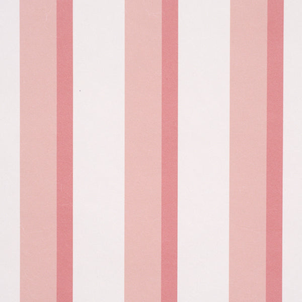Schumacher Rigsby Stripe Pink Wallpaper Sample 5018222
