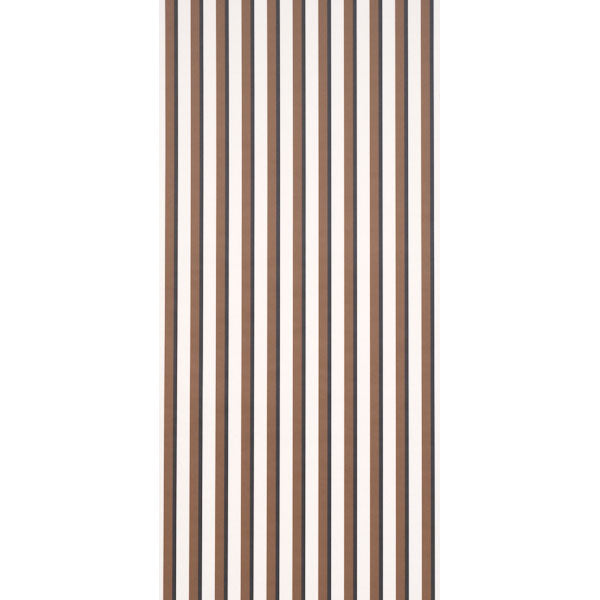 Schumacher Rigsby Stripe Umber Wallpaper Sample 5018224