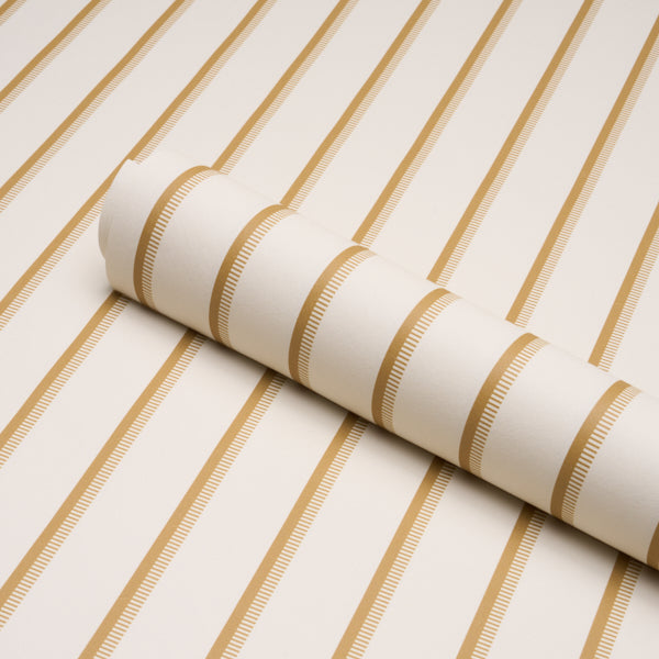 Schumacher Tyla Stripe Dijon Wallpaper 5018231