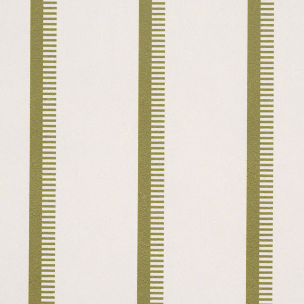 Schumacher Tyla Stripe Olivine Wallpaper Sample 5018232