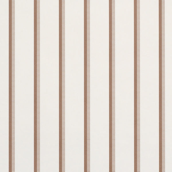 Schumacher Tyla Stripe Umber Wallpaper Sample 5018235