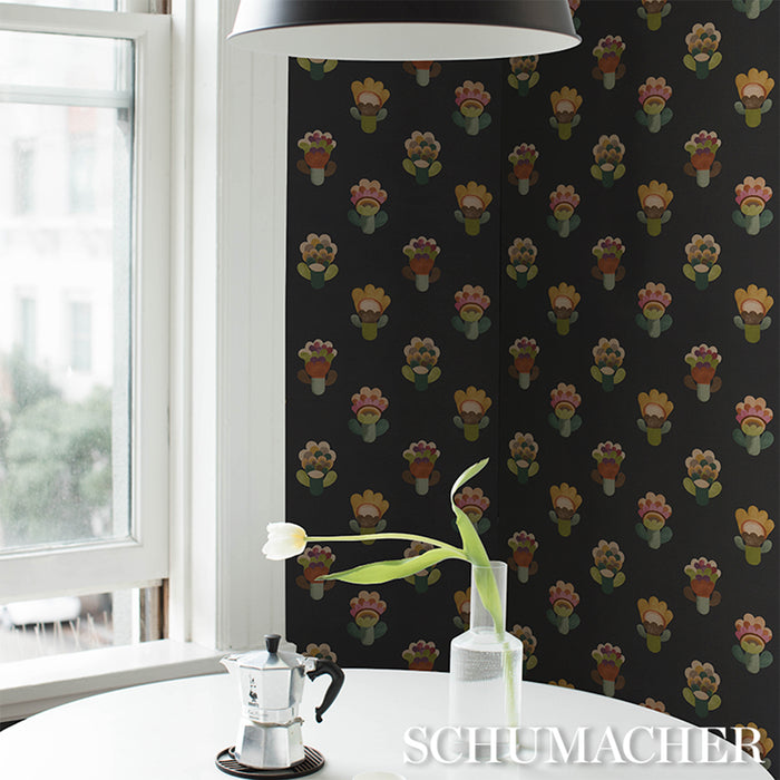Schumacher Le Jardin Night Wallpaper 5018270