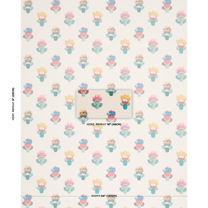 Schumacher Le Jardin Spring Wallpaper Sample 5018272