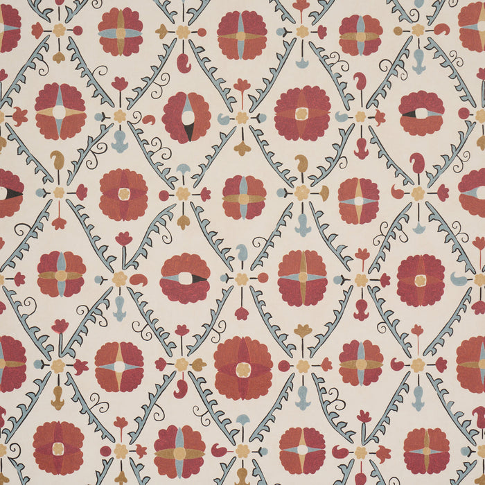 Schumacher Amal Tent Red & Blue Wallpaper Sample 5018280