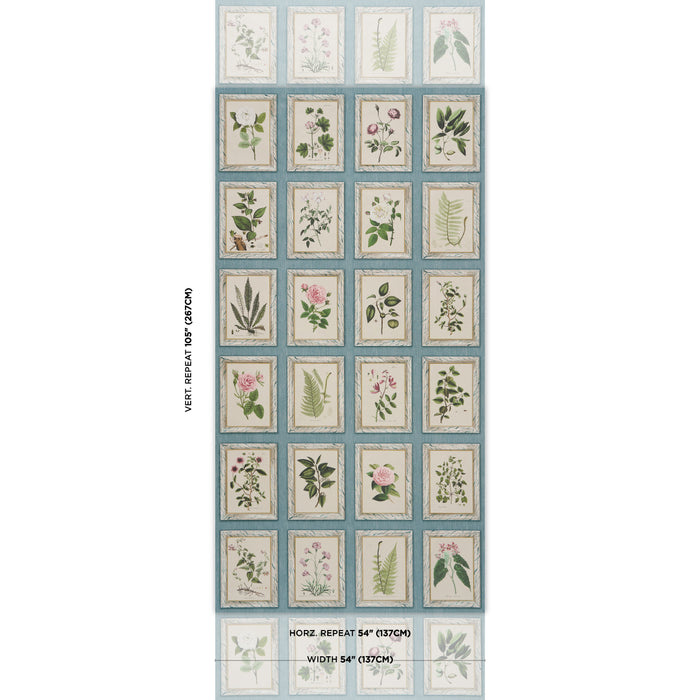 Schumacher Garden'S Trust Porcelain Blue Wallpaper Sample 5018312