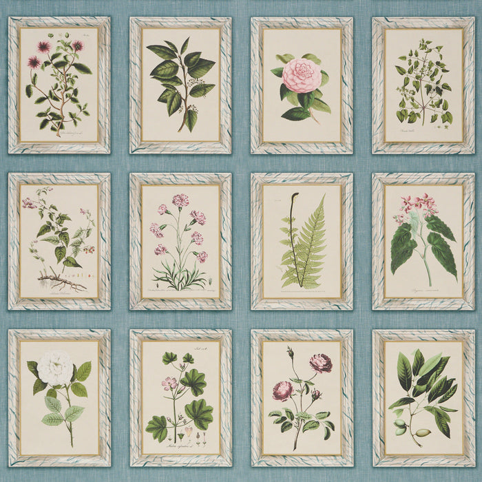Schumacher Garden'S Trust Porcelain Blue Wallpaper Sample 5018312