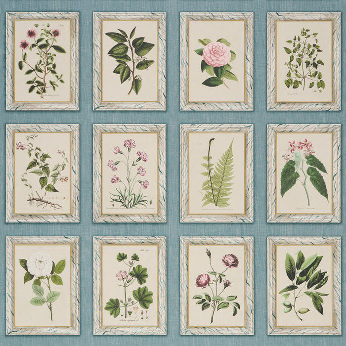 Schumacher Garden'S Trust Porcelain Blue Wallpaper Sample 5018312