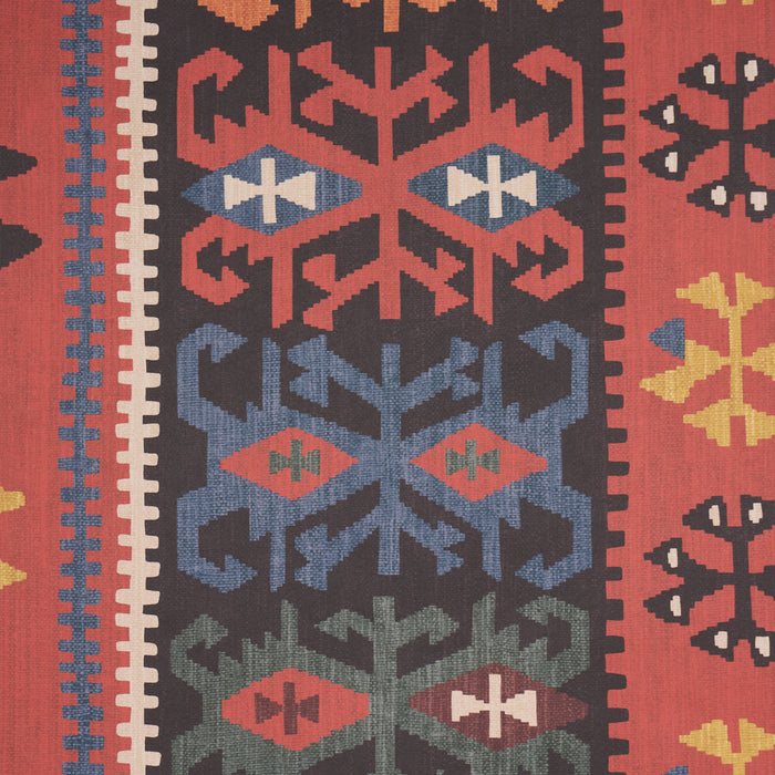 Schumacher Sahane Pomegranate Red Wallpaper Sample 5018320