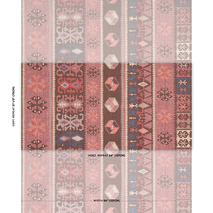Schumacher Sahane Faded Rust Wallpaper 5018322