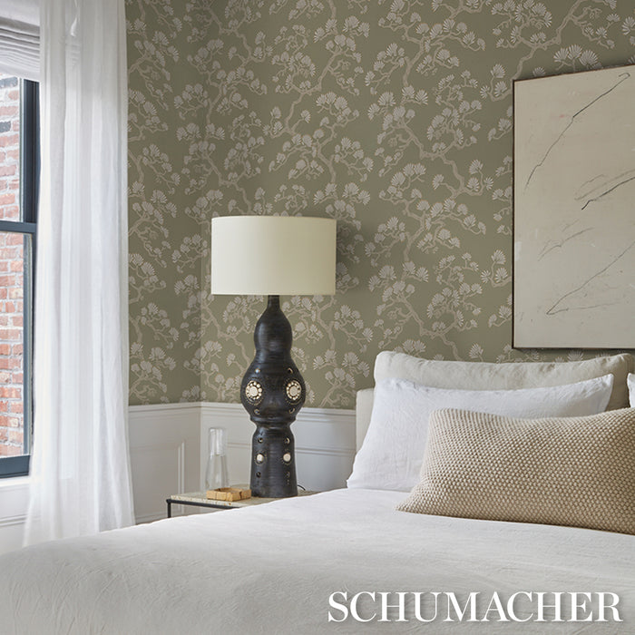 Schumacher Hinata Sage Wallpaper Sample 5018330