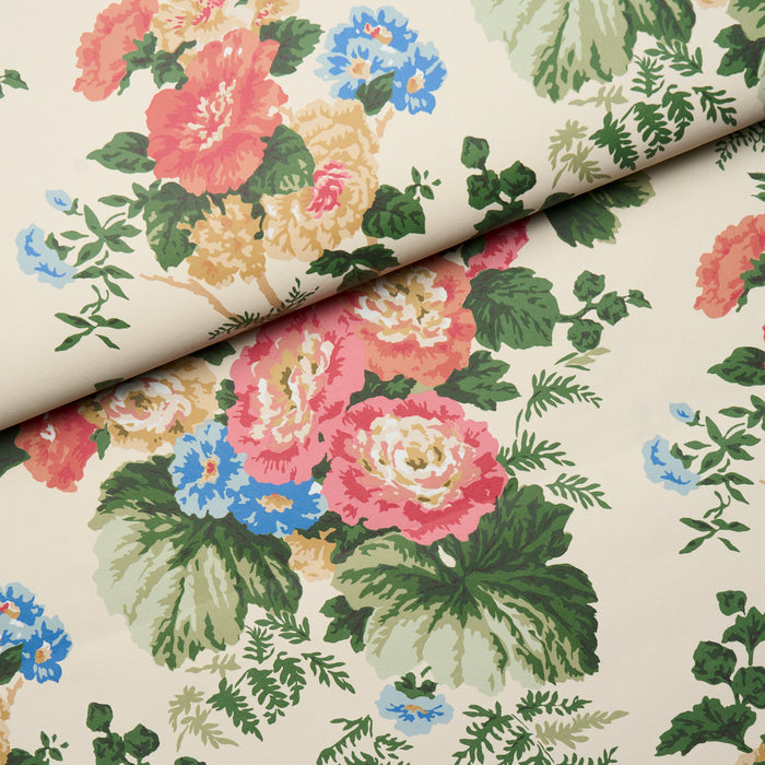 Schumacher Wycombe Park Red & Blue Wallpaper Sample 5018340
