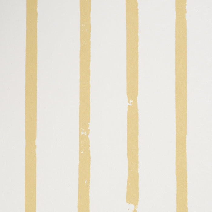 Schumacher Springs Stripe Yellow Wallpaper Sample 5018351