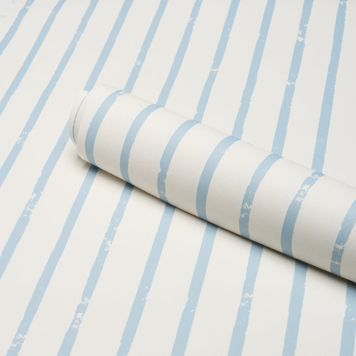 Schumacher Springs Stripe Sky Wallpaper 5018352