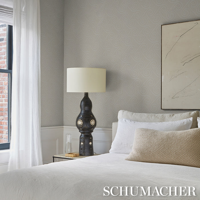 Schumacher X Backdrop Fortuna Light Beige Wallpaper Sample 5018360