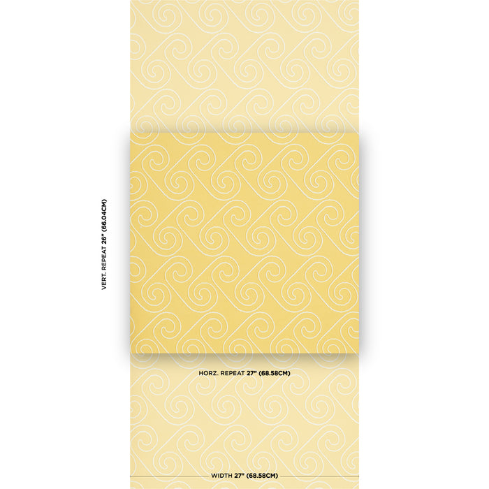 Schumacher X Backdrop Fortuna Light Yellow Wallpaper Sample 5018361