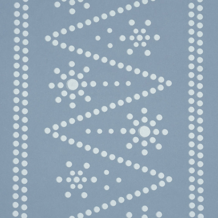 Schumacher X Backdrop The Pearlies Soft Blue Wallpaper Sample 5018372