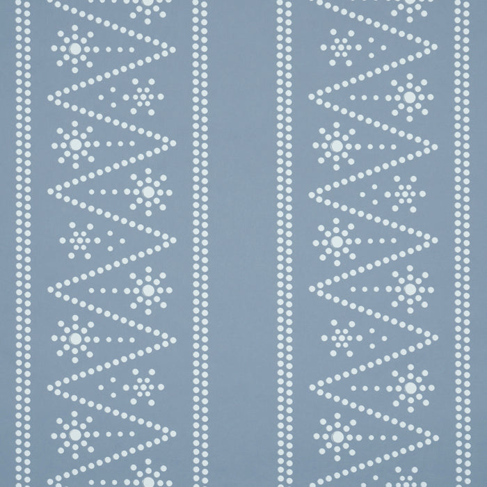 Schumacher X Backdrop The Pearlies Soft Blue Wallpaper Sample 5018372