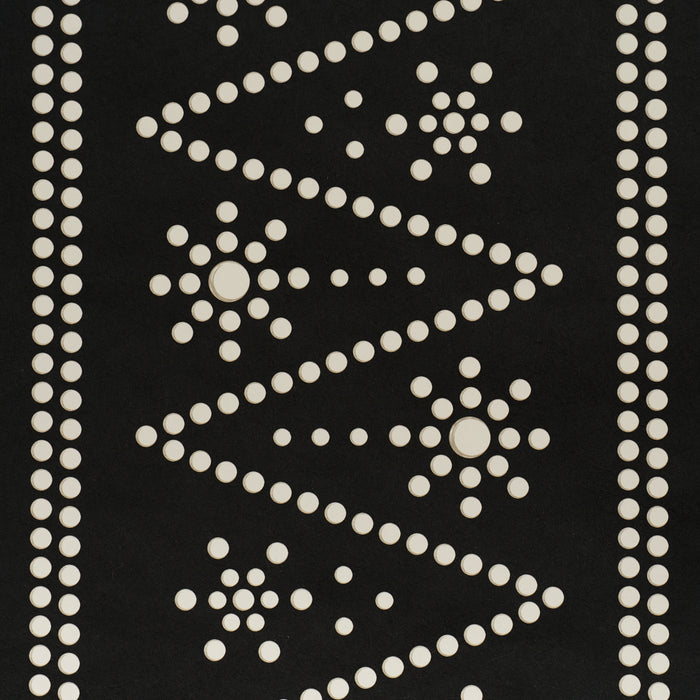 Schumacher X Backdrop The Pearlies Black Wallpaper Sample 5018373