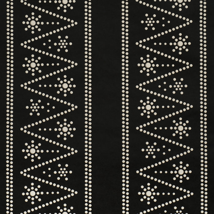 Schumacher X Backdrop The Pearlies Black Wallpaper Sample 5018373