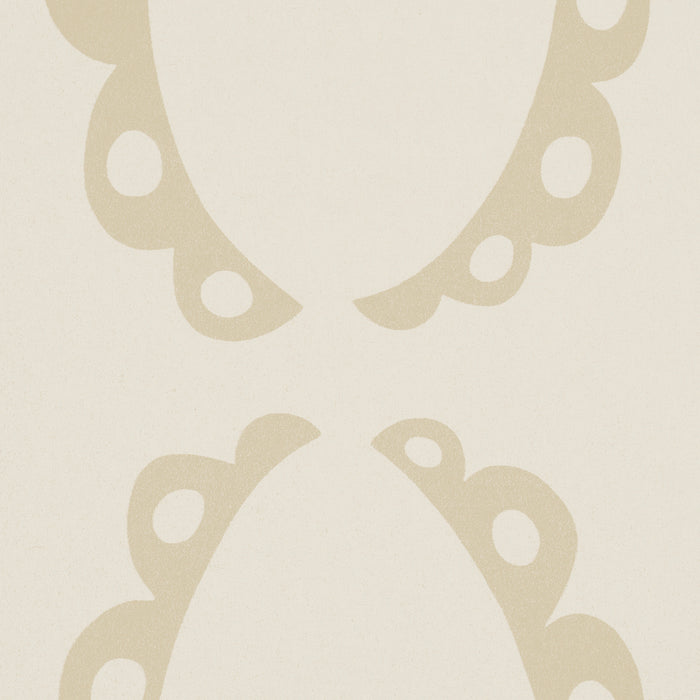 Schumacher X Backdrop The Saints Warm White Wallpaper Sample 5018380