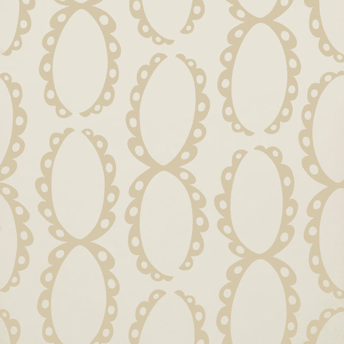 Schumacher X Backdrop The Saints Warm White Wallpaper Sample 5018380