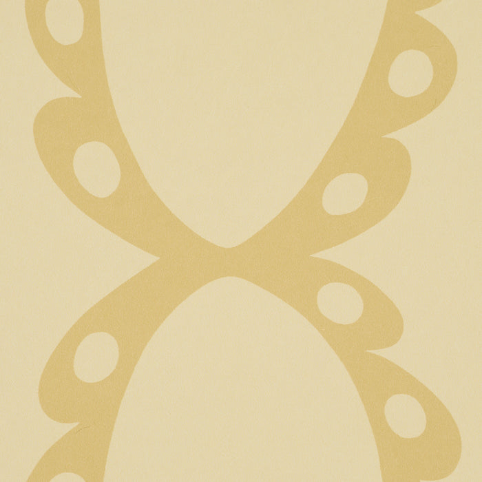 Schumacher X Backdrop The Saints Soft Gold Wallpaper Sample 5018381