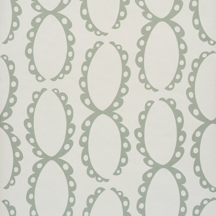 Schumacher X Backdrop The Saints Cool Green Wallpaper Sample 5018382