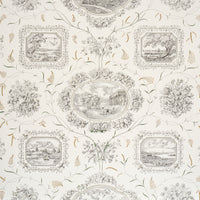 Schumacher Century Scenic Toile Black Wallpaper 5018410