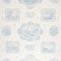 Schumacher Century Scenic Toile Blue Wallpaper 5018411