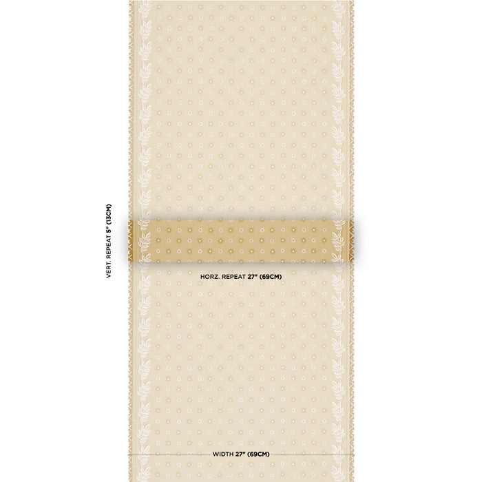 Schumacher Astor Yellow Wallpaper 5018421